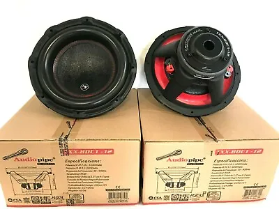 Two Audiopipe Txx-bdc1-12 12-inch 12  Dual 4-ohm Car Audio Subwoofer 600w Rms • $219.98