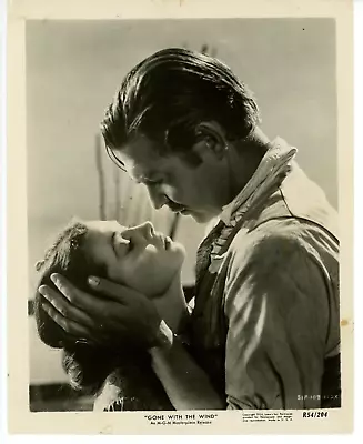 Vintage 8x10 Photo Gone With The Wind 1939 Clark Gable Vivien Leigh 1954 RR • $16.99