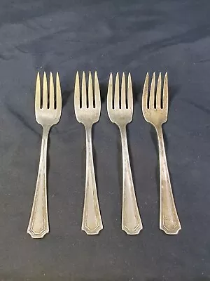 Vintage Forks Lot Of 4 Pcs. Of Silverware National Silver Co NSC EPNS  E.P.N.S. • $9