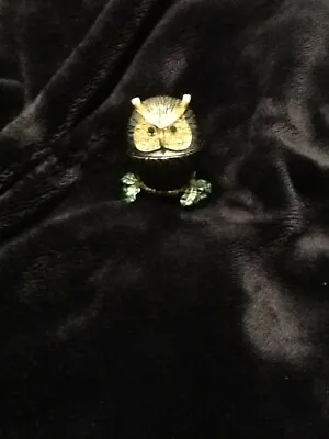 Owl Enamel Trinket Box Faberge Inspired • $29.99