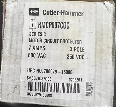 Cutler Hammer New In Box  #HMCP00COC 3 Phase Motor Protector • $119