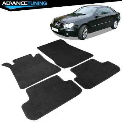 Fits 03-09 Benz W209 Clk Class OE Floor Mats Carpet Front & Rear Black Nylon • $43.99