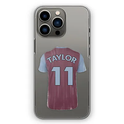 Personalised Initial Phone Case For Motorola G/OnePlus Football Clear Hard Cover • £6.49