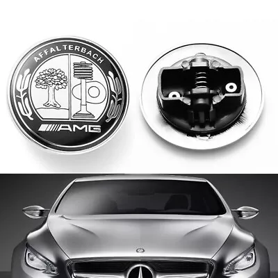 Fit For Mercedes Affalterbach Front AMG Emblem Apple Tree Flat Hood 57mm Badge • $11