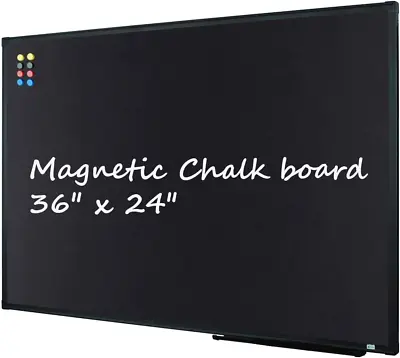 36  X 24  Magnetic Chalkboard Black Board Magnetic Bulletin Blackboard| Wall Mo • $63.77
