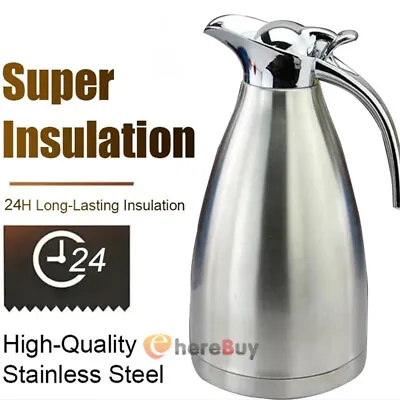 68 Oz Large Thermos Pot Vacuum Insulated Flask - Keeps Hot & Cold Drinks Fresh • $31.39