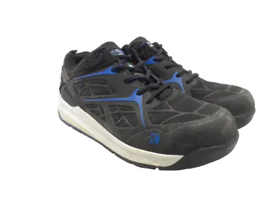 DAKOTA Men's 3621 Steel Toe Steel Plate Athletic Safety Shoes Black/Blue 11M • $44.99