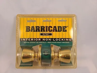 NIP Barricade By Yale Interior Non-Locking Door Knob Set • $9.97