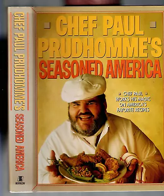 Chef Paul Prudhomme's Seasoned America Book 1991 1st Ed NM/DJ Signed Recipe Card • $29.99