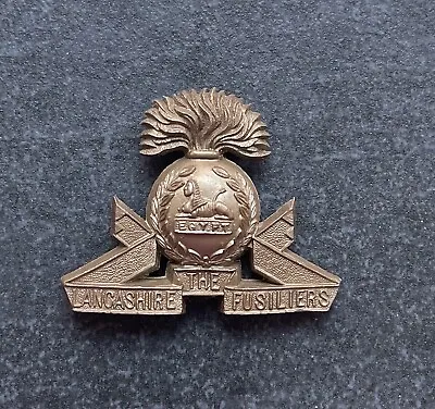 Genuine Lancashire Fusiliers Plastic Economy Issue Cap Badge • £65