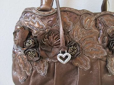 Brighton  Bronze Brown Floral  Handbag Euc  • £317.53