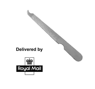 Nail File Metal Stainless Steel Double Sided Manicure Pedicure UK • £1.29