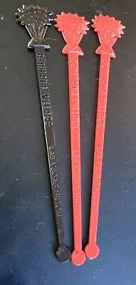 3 Vintage Las Vegas Hilton Benihana Village Tiki Bar 6” Swizzle Stir Sticks • $6.50