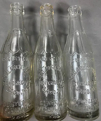 Vintage Seal Rock Spring Brand Beverages Soda Bottle Lot ~ Saco Maine • $34.95
