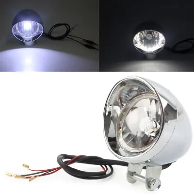 Chrome Retro Motorcycle LED Headlight Spot Lamp For Honda VTX 1800 New • $21.19