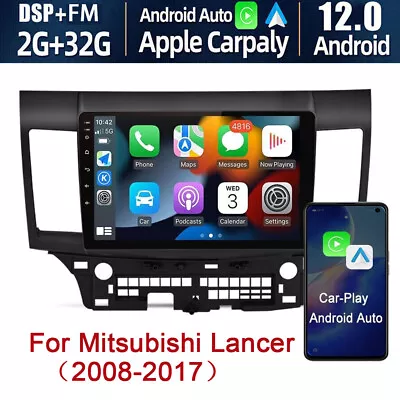 Android 12 Car Radio Stereo For Mitsubishi Lancer 2008-2016 GPS Navi Carplay BT • $108.60