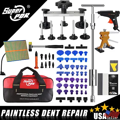 New Car Body Dent Puller Kit Glue Gun Tool Paintless Hail Damage Remover Repair • $60.99