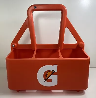 Vintage GATORADE Orange 6 Pack Sport Squeeze Water Bottle Carrier Holder • $35