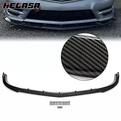 Carbon Fiber Color Front Bumper Lip Splitter Spoiler For Benz W204 Sport 2012-14 • $59.99