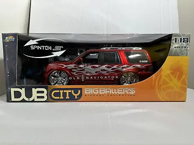 Jada Dub Big Ballers Lincoln Navigator Red 1:18 Diecast Model Car New In Box • $65.95