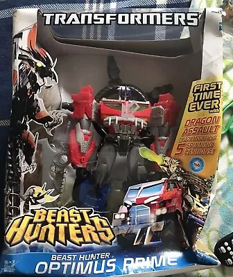 Transformers Prime Beast Hunters Optimus Prime MISB Sealed Super Class HUGE A . • $39.95