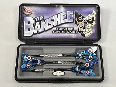 Vintage Dart Set Banshee Tungsten Soft Tip New Old Stock 18 Grams • $29