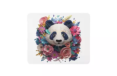 Colourful 3 D Effect Papercut Panda  Non Slip Mouse Mat / Mouse Pad • £6.99