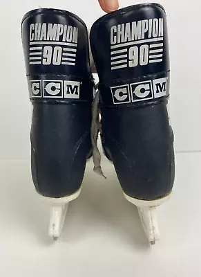 CCM Champion 90 Hockey Ice Skates-BOYS Size 12 SL-1000 F737 - 8  / 1.99mm • $45.99