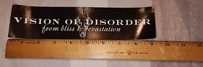 Vision Of Disorder - From Bliss To Devastation  Promotional Sticker • $6