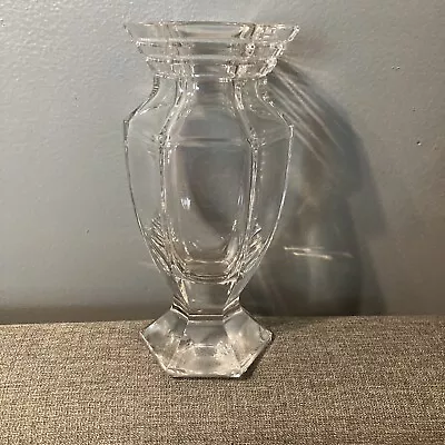 Waterford Crystal ODESSA  8” Vase Hexagon Shape: Art Deco Design MINT • $75