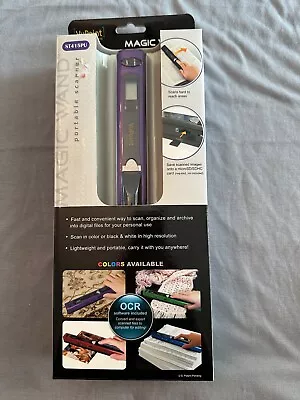 NEW In BOX VUPOINT SOLUTIONS MAGIC WAND PORTABLE SCANNER In Purple  • $7