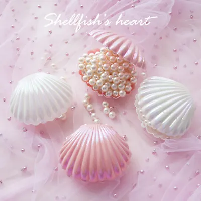 Shell Ring Necklace Earrings Jewelry Storage Organizer Box Case Charm Gift JC-wq • £4.30