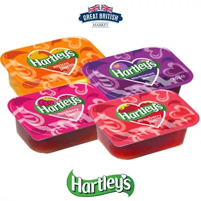 £7.99 • Buy 20 X HARTLEYS Assorted Fruit Flavour JAM Individual Portions