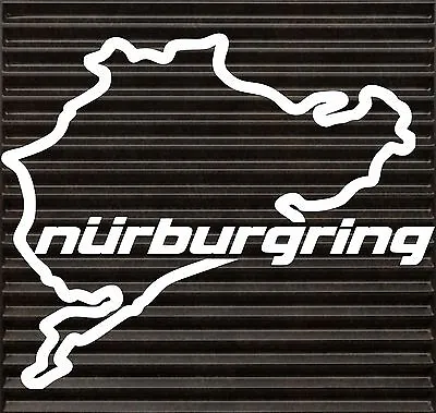 Nurburgring Decal Funny JDM BMW Honda VW Race Car Tablet Track Window Sticker • $2.99