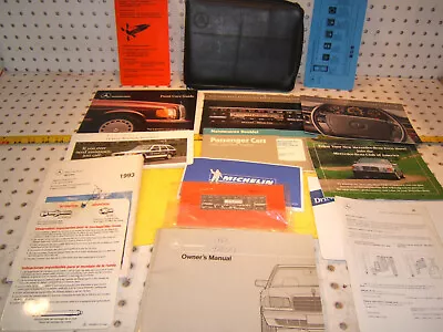 Mercedes 1989 C126 SEC W126 SEL US Owner's Manuals 1 Set Of 14 & Leather 1 Case • $409