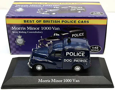 £15.95 • Buy Morris Minor 1000 Police Van Blue Atlas Editions 1:43 Scale Model Car 4650104