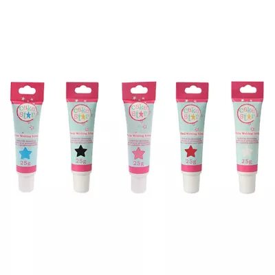 Cake Star Writing Icing Tubes For Biscuit And Cake Decorating - 25G - 5 Colours • £3.79