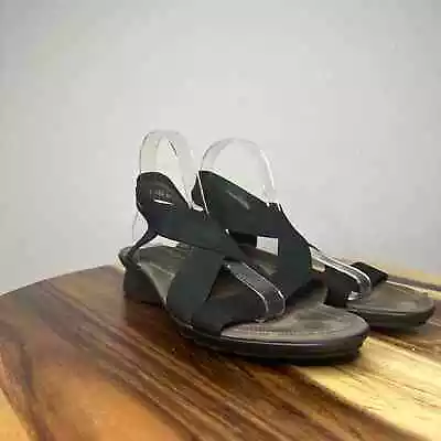 MEPHISTO - Women’s Pastora Black Suede Leather Sandals EU Size 41 US 10.5-11 • $27.99