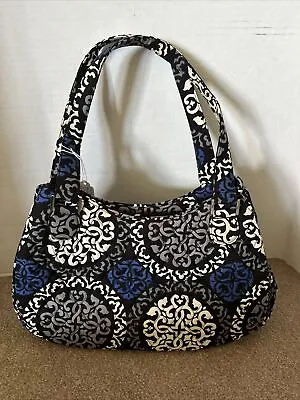 Vera Bradley Blue Black Gray Canterbury Shoulder Bag • $24.25