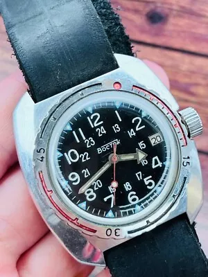 Wrist Watch Vostok Amphibian Automatic Soviet Men's Vintage Watch USSR RARE • $80.10