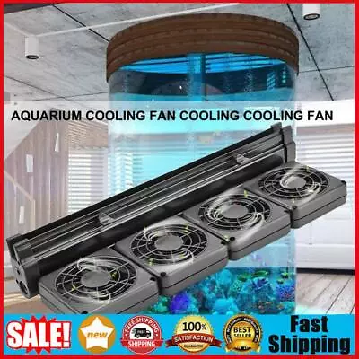 Mini Aquarium Cooling Fan Fish Tank Mute Chiller Marine Pond Fan (EU 4FAN) • $42.69