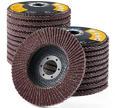 40 Pack 4.5  4-1/2  Flap Discs 40 60 80 120 Grit Grinder Sanding Grinding Wheels • $51.69
