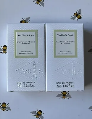 £9.99 • Buy Van Cleef & Arpels California Reverie Collection Reverie 2ml Eau De Parfum X 2