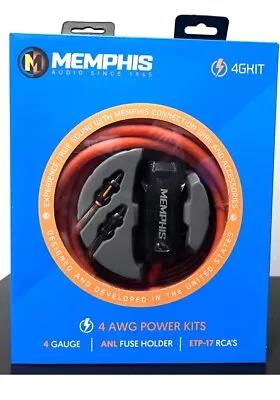Memphis Audio 4GKIT 4 AWG Car Audio Amplifier Amp Installation Kit 17-4GKIT NEW* • $119