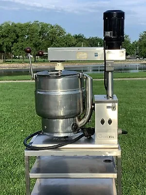 KETTLE GROEN TDB/7-20 MIXING TILTING STEAM JACKETED KETTLE 1ph 240V Tested • $8050