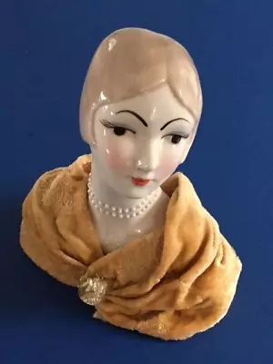 Vintage Ingles Valencia Porcelain Deco Style Lady • £27