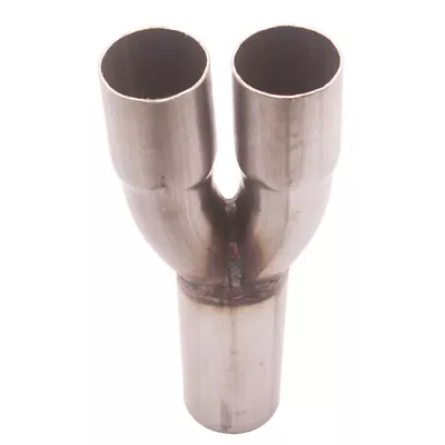 2-1 Stainless Exhaust Merge Collector Dual 1.5  ID Inlet Single 1.75  OD Outlet • $40.99