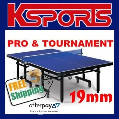 Table Tennis Ping Pong Table Pro Size 19mm Top With 50mm Metal Frames & Legs • $495