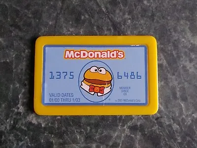  Vintage 2001 McDonald's Playset Drive Thru Cash Register Toy CREDIT CARD • $14.19