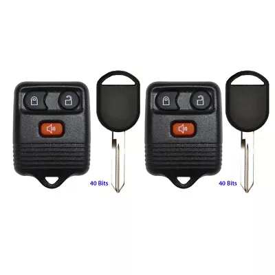 2 Replacement For Ford Ranger 2001 2002 2003 2004 2005 Car Remote Fob + 40 Key • $14.79